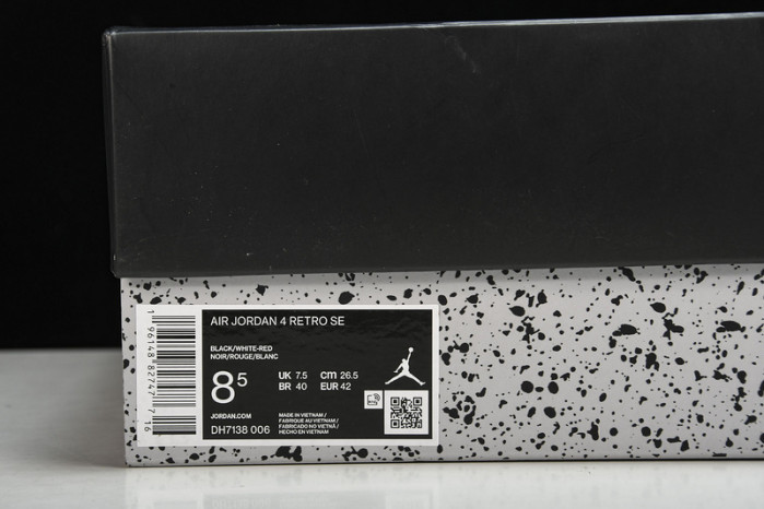 air jordan 4 black canvas dh7138-006