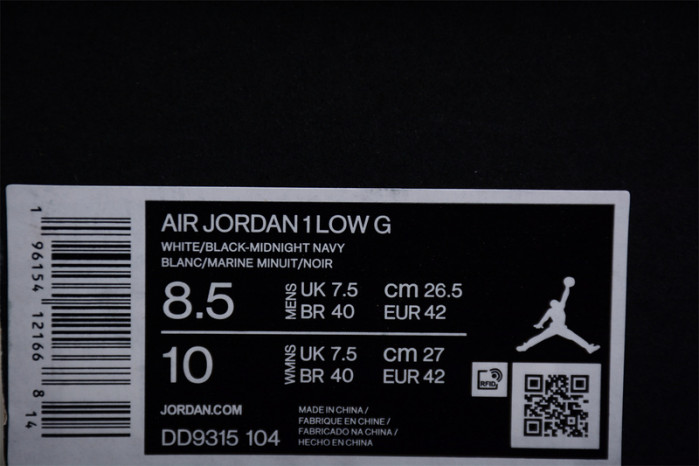 air jordan 1 low golf “midnight navy” dd9315-104