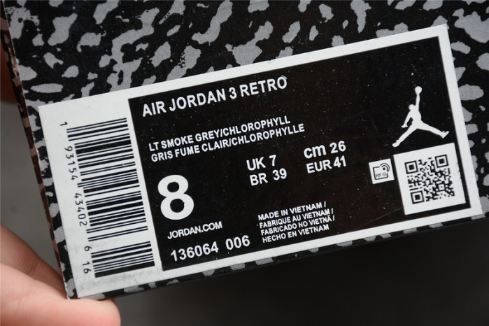 air jordan 3 retro chlorophyll 136064-006
