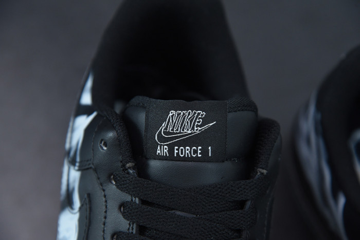 nike air force 1 low black skeleton halloween (2019) bq7541-001
