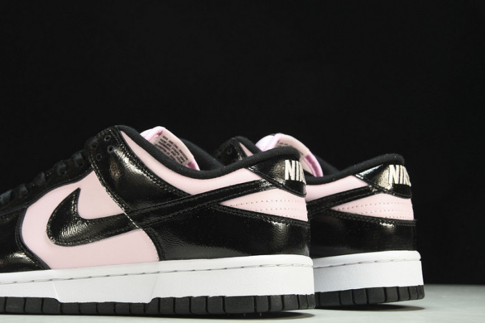 nike dunk low wmns pink black patent dj9955-600