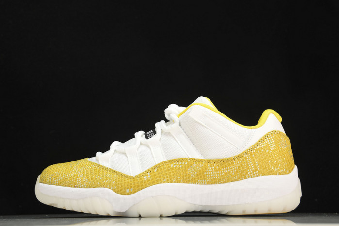 air jordan 11 low wmns “yellow snakeskin” ah7860-107