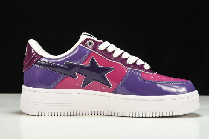 a bathing ape bape sta low color camo combo purple hp33-132