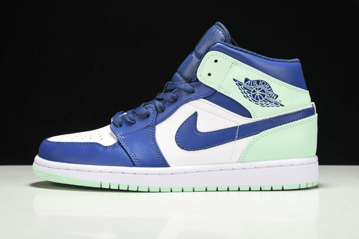 jordan 1 mid blue mint 554724-413
