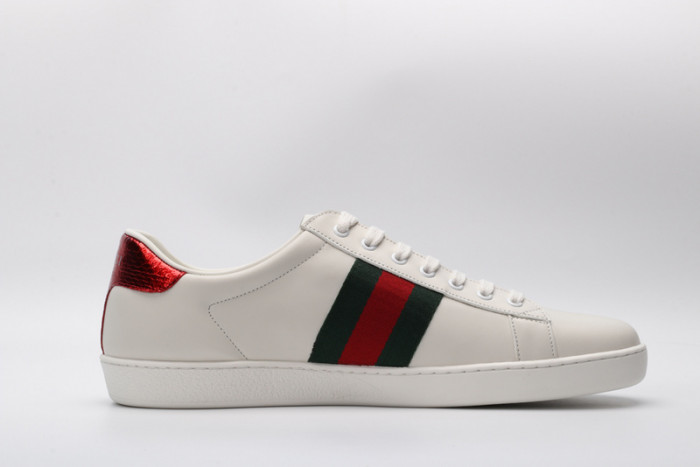 G*u*i ace embroidered low-top sneaker white with bee