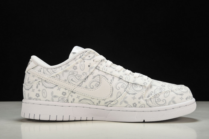 nike dunk low wmns white paisley dj9955-100