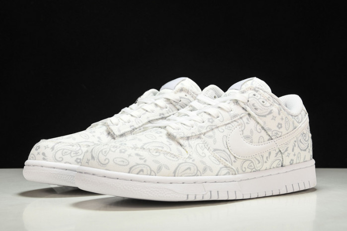 nike dunk low wmns white paisley dj9955-100
