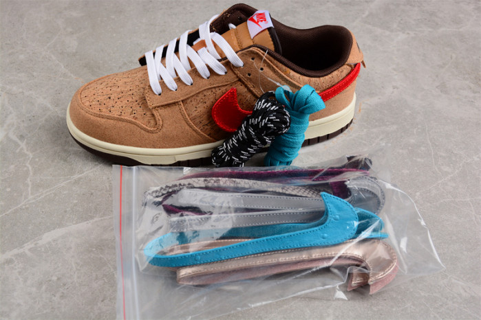 clot x nike dunk low “cork” fn0317-121