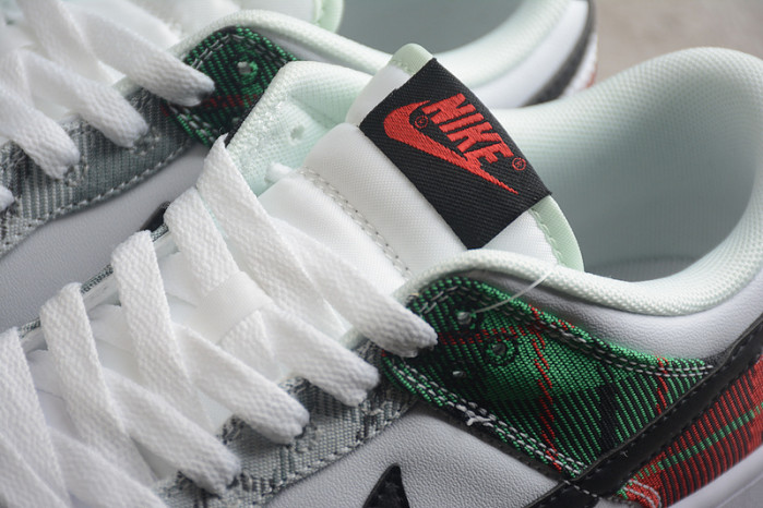 nike dunk low tartan plaid dv0827-100