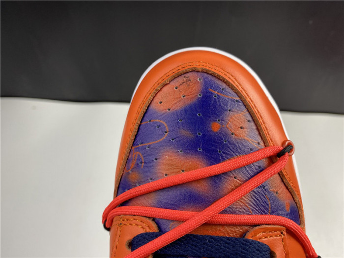 ow x nike sb dunk low orange perple white ct0856-801