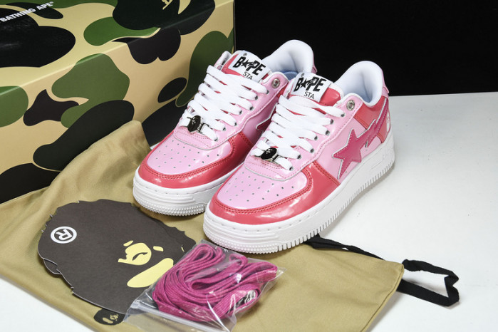 a bathing ape bape sta low color camo combo pink hp33-129