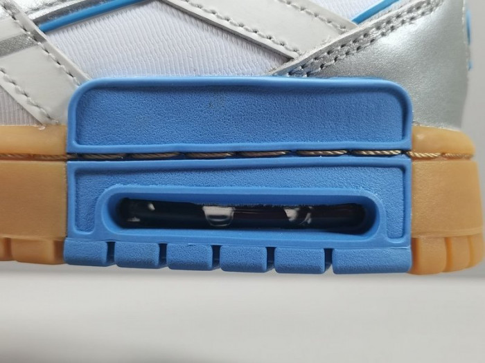 ow nike air rubber dunk "university blue" cu6015-100