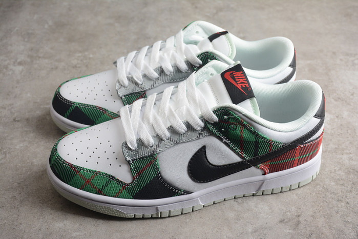 nike dunk low tartan plaid dv0827-100