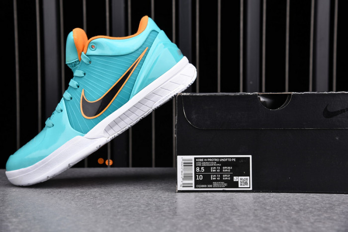 nike kobe 4 protro undefeated san antonio spurs cq3869-300