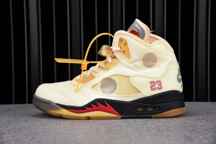 air jordan 5 retro ow sail dh8565-100