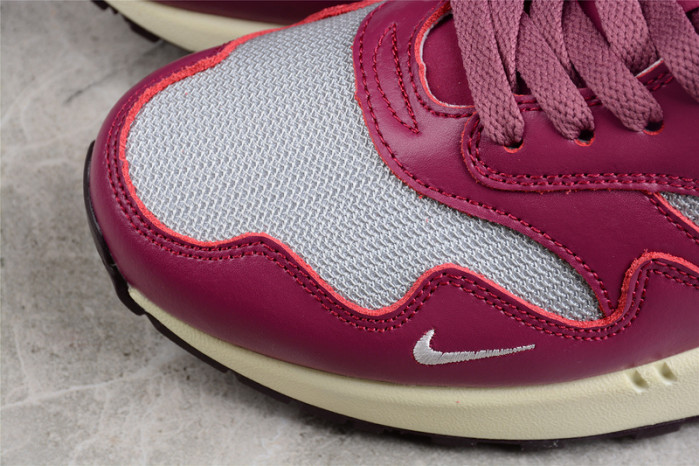 nike air max 1 patta waves rush maroon (with bracelet) do9549-001
