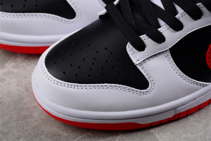 nike dunk low retro white black university red fd9762-061