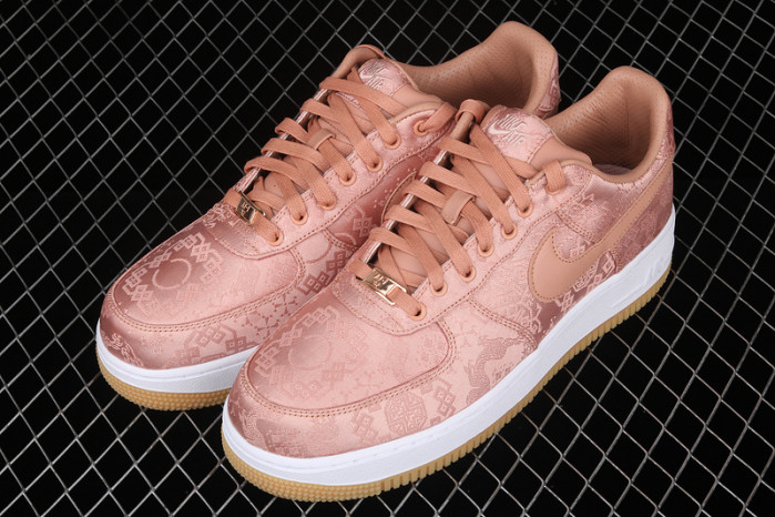 air force 1 low clot rose gold silk cj5290-600