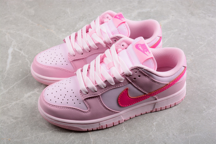 nike dunk low triple pink (ps) dh9756-600
