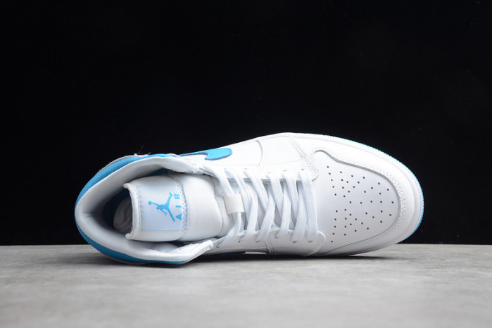 air jordan 1 mid unc (w) bq6472-114