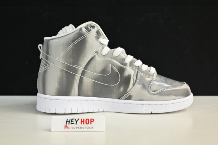 nike dunk high clot metallic silver dh4444-900