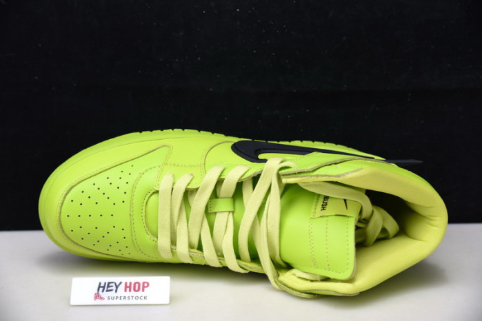 nike dunk high ambush flash lime cu7544-300