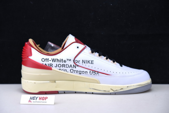 air jordan 2 retro low sp ow white red dj4375-106