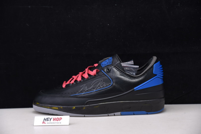 air jordan 2 retro low sp ow black blue dj4375-004