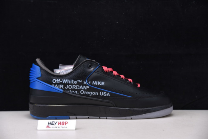 air jordan 2 retro low sp ow black blue dj4375-004