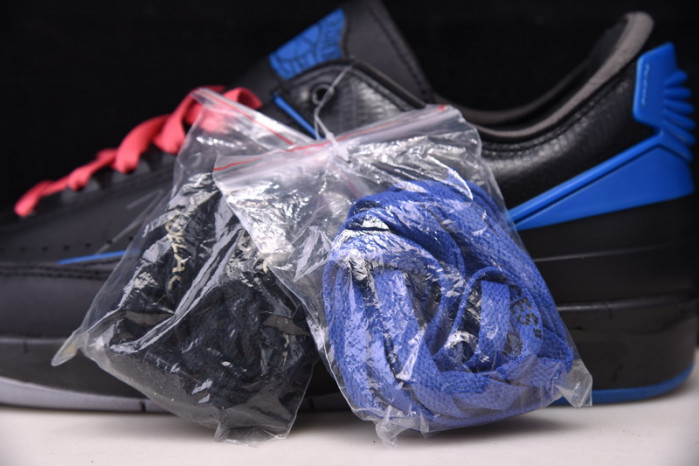 air jordan 2 retro low sp ow black blue dj4375-004