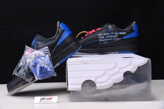 air jordan 2 retro low sp ow black blue dj4375-004