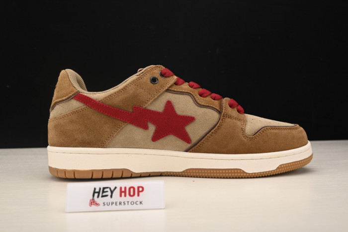 a bathing ape bape sta wheat red hp33-106