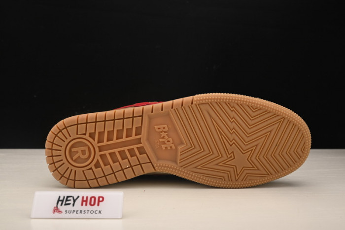 a bathing ape bape sta wheat red hp33-106
