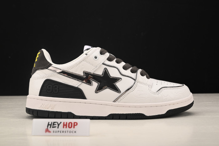 a bathing ape bape sk8 sta white silver hp33-120