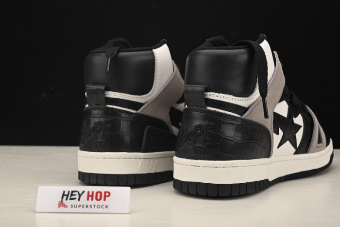 a bathing ape bape sta 93 hi black light grey hp33-109