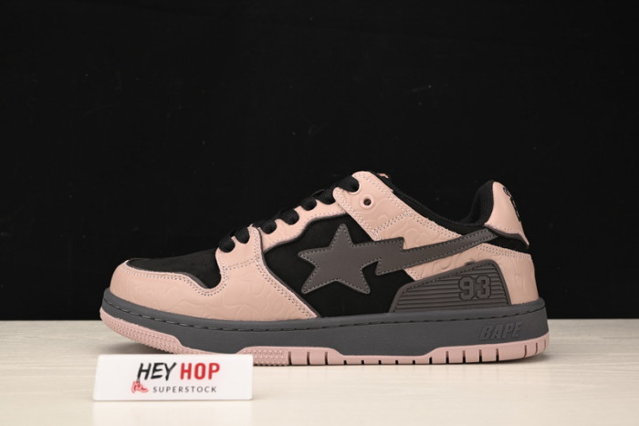 a bathing ape bape sk8 sta dirty pink black hp33-114