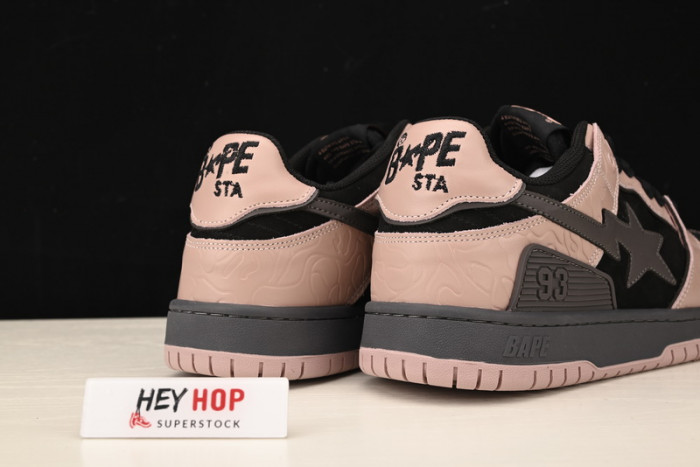 a bathing ape bape sk8 sta dirty pink black hp33-114