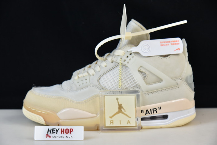 air jordan 4 retro ow sail cv9388-100