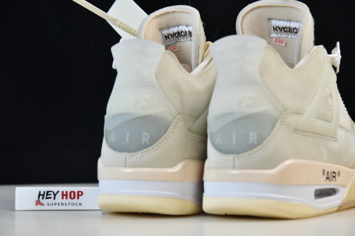 air jordan 4 retro ow sail cv9388-100