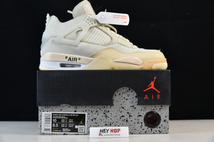 air jordan 4 retro ow sail cv9388-100