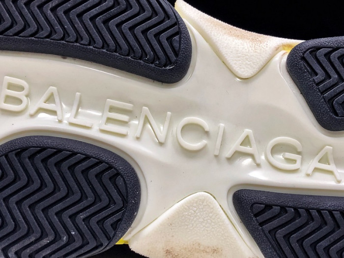 blcg sneaker triple.s.gomma black-yellow