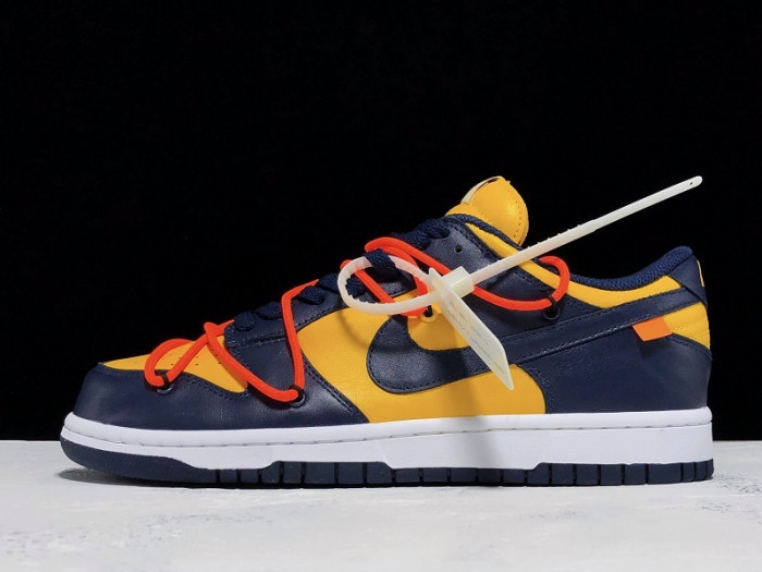 nike dunk low ow michigan ct0856-700