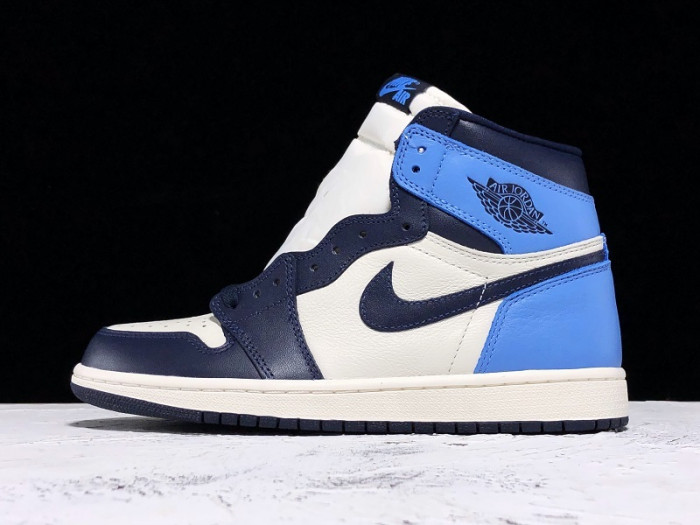 air jordan 1 retro high og | unc - obsidian university blue 555088-140