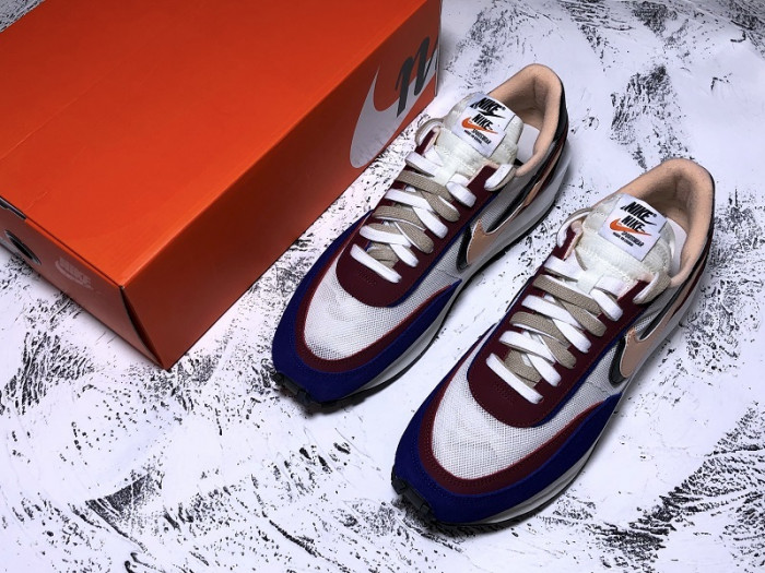 sacai × nike ldv waffle daybreak white blue bv0073-700