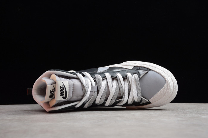 sacai x nike blazer mid black grey bv0072-002