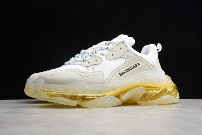 blcg sneaker triple.s.gomma white-yellow